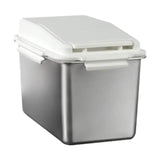 Pet Food Container - Household Stainless Steel Airtight Bucket for Rice, Grain & Cereal