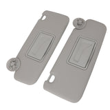 1 Pair UV Blocking Left Right with Mirror for 2012 ‑ 2020 Gray Car Grey Sun Visor