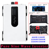 3300W Pure Sine Wave Inverter 12V-96V 220V 50Hz 60Hz High Power LED Converter Car Solar Energy Inversor Voltage Transformer