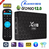 X98H PRO Android 12.0 TV 2GB RAM 16GB ROM Allwinner H618 HDR10 Wifi6 1080P BT5 1000M Media Player Set Top BOX