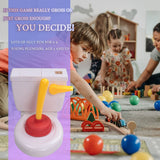 Pooping Spoof Shoots Tricky Funny Poop Plunger Toy Children Game Flushing Toilet Toys