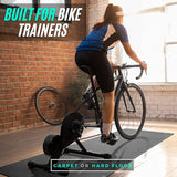 Exercise Trainer Cycling,Stationary Mat, Indoor Bike Mat For Hardwood Floor