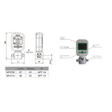 MF-570625/ MF-5712 Gas compressed air oxygen nitrogen meter Digital gas flow meters NEW
