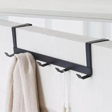 Bathroom door 5 hooks, coat shelf, hat, towel rack, kitchen and bathroom accessories