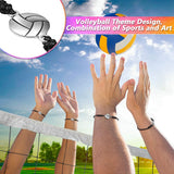 24 Piece Bracelets, Charm Bracelet, Braided String Bracelet With Volleyball Pendant Decoration