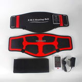 Slimming Massage Belt Heat Electric Pulses Tone Abdominal Muscle Stimulator EMS Acupuncture Tens Physiotherapy Myostimulator