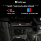 Car Dashboard Holder Quick Wireless Charger for Mini One S Hatch F55 F56 2017-2019