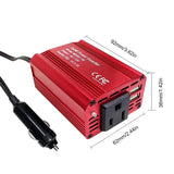 150W Modified Sine Wave DC 12V to AC 110/220V Portable Car Power Inverter Charger Converter Adapter with EU/US Plug