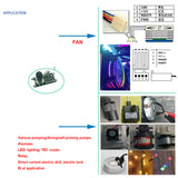 MINI 5A PWM DC Brush Motor Forward Reverse Control W display dc 5V 12V 24V FAN pump speed Controller switch LED dimming