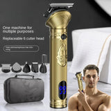 RESUXI 698 New 6 in 1 Trimmers Multi-functional Clipper, Men's Household Nose Hair Clipper Set for Men