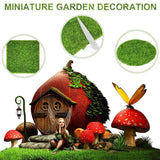45 Pieces Of Artificial Grass Garden Lawn Miniature Decoration Accessories DIY Artificial Moss Doll House Decoration