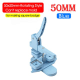 50mm Square Badge Button Maker - DIY for Magnets, Button/Badge Pins. 50x50mm Consumables for Refrigerator Decor