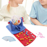 Classic Family Lotto Game, Lucky Ball hine, Professional Set with Bingo Cage for Holiday Travel