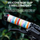 ELSNF Alloy Bilateral Lock Anti-skid Bicycle Handlebar Silica Gel Grips Wrap-Around Soft EVA Bike Accessorie