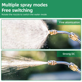 Battery Powered Garden Electric Sprayer - 1.32 Gallon/5L, USB Rechargeable, Handle with Telescopic Wand, 2 Mist Spray