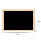 Double-Sided Crafts Wooden Frame Small Blackboard Writing Message Board Home Decoration DIY Listing