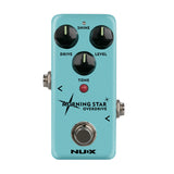 Nux Guitar Effect Pedal Processsor Morning Star Blue Overdrive Guitar Effect Pedal Warm Analog Distortion Musical Accessories