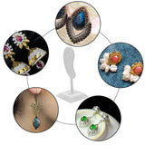 Fashion Stand Multi-Color Microfiber Earring Holder Ear Clip Stud Jewelry Display Organizer Stand-Gray