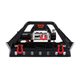Front Bumper With LED Light & Winch For Axial SCX10 II III Traxxas TRX-4 TRX4 1/10 RC Crawler Car Upgrade Parts