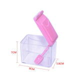 4 Grids Wheat Straw Seasoning Box Kitchen Cruet Condiment Bottle Jar Storage Box Salt Pepper Cumin Powder Salt Pepper Box Tool