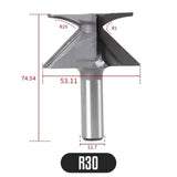 R18/R30 1/2-inch Shank Woodworking Bit Double Flute Router Bits Milg Cutter For Wood Hand Tools Woodwork Tool