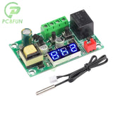 W1209 RGB light DC 12V heat cool temp thermostat control switch temperature controller thermometer thermo