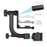 Andoer Heavy Duty Metal Panoramic Gimbal Tripod Head with Arca-Swiss Quick Release Plate for DSLR Camera Camcorder Bird Watching