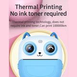 Portable Children Instant Print Kid 2.4 Inch Screen Digital Camera Photo Selfie HD Video Thermal Inkless Printing