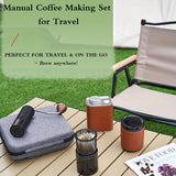 1pc Manual Coffee Grinder With Storage Bag, Hand Coffee Grinder,Fine Grinding Convenient Handle Portable Hand Coffee Grinde