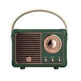 Retro Hifi Stereo Bluetooth V5.0 Speaker Portable Wireless Vintage Speaker Plastic 3W Full-range 50hz-20khz Music Player