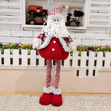 Telescopic Doll Merry Decor For Home 2021 Christmas Ornaments Xmas Gifts New Year 2022