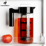 1pc/1300ml, Percolator Coffee Pot, Cold Boiled Iced Coffee Espresso Extraction Cup With Filter Screen, High-capacity Cold And Hot Dual Purpose Coffee Pot