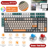 K96 Gaming nical RGB Backlight 100 Key Hotswap Red/Green Switch 2.4G/BT5.0 Wireless Keyboard for PC Computer Gamer