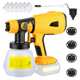 Cordless replacement for Bosch 20V Max Battery,Handheld Electric Paint Sprayer with 1000ML Container