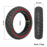 Electric Scooter Solid Tire Roads Black Parts Replacement Weight 720g 8.5 Inch Tubeless High Quality Brand New