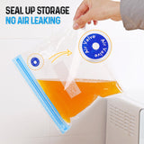 Kitchen Sealer Set Vacuum Bags Food Reusable Packages Freezing with Hand Pump Bag for Sous Vide