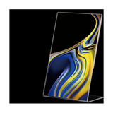 Slanted Back Acrylic Clear Desktop Sign Plastic Paper Holder Tabletop Display Stand for Restaurant