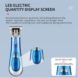 New Style Mini Non-Slip Body Hair Trimmer Kemei Km-2297 Usb Charge Lcd Portable Hair Clipper Bald