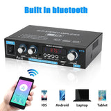 AK35 800W Home Digital Amplifiers 110-240V Bass Audio Power bluetooth Amplifier Hifi FM USB Auto Music Subwoofer Speakers