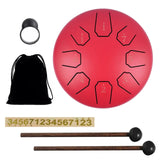 Steel Tongue 6 Inch 8 Notes Hollow Music Ethereal Yoga Meditation Drum Percussion Instruments Gifts