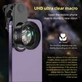 10X Universal ro 4K Ultra Camera Lens Phone Clip for Android Smartphone iPhone 15/14/13/12 Max/XR/X/8