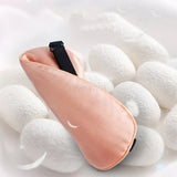 Silk electric heating blindfold usb moxa compress shading tsao hot eye mask to sleep patch