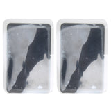 2pcs Silicone Soft Patch for Instrument Gray 7 x 11cm Reusable Physiotherapy Electrode Pad