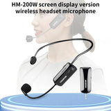 TAKSTAR HM-200W Headworn Rechargeable UHF Headset Microphone Professional Wireless Mic&Receiver Set
