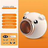 1pc, Cute Piggy Desktop Heater, Household Small Solar Electric Heater, Energy Saving High-end Small Office Bathroom Quick Heating Fan, Home Decor Room Decor Back To School Supplies Winter Essential