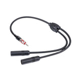 New Car Adapter Two Female One Male Antenna