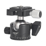 Metal Mini Ballhead H-35A Low Profile Camera Tripod Ball Head for Arca 1/4 Quick Release Plate for Tripod Monopod DSLR Camera