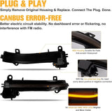 Side Mirror LED Lights Sequential Dynamic Turn Signal Light Flashing Indicator Lamp for Series 1-4 F21 F22 F30 F31 E84