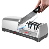 TAIDEA TG2302 Electric Knife Sharpener - 15 and 20 Degrees, 3-Stage System, Stainless Steel for Kitchen Knives