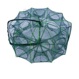 Strengthened 6-20 Holes Automatic Net Shrimp Cage Nylon Foldable Crab Fish Trap Nets Cast Folding Fishing Network